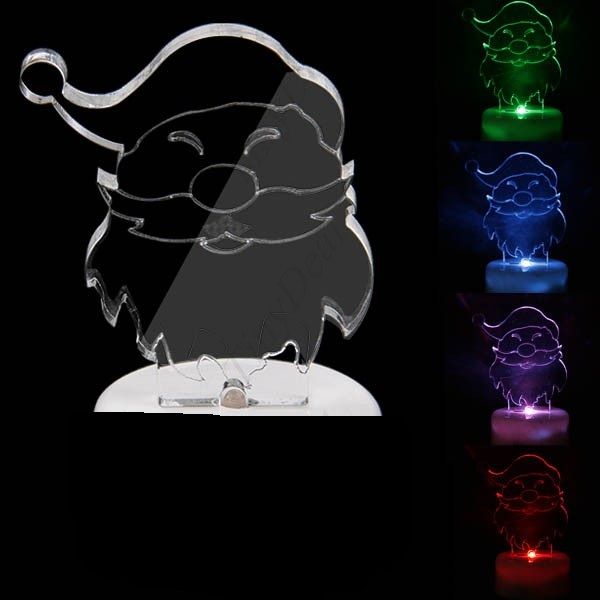 Multi Color Mini Mudando de charme Papai Noel LED