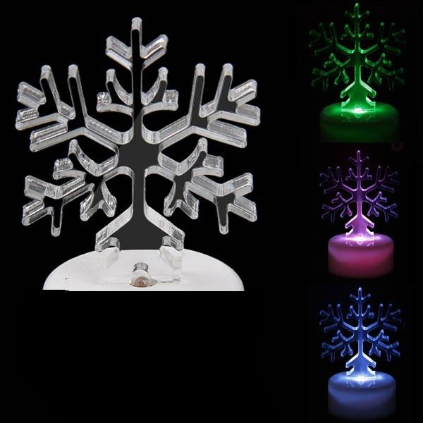 Mudando a cor de cristal LED de Natal do floco de neve