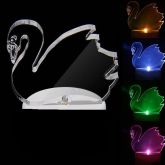 Mudando a cor de cristal LED Swan