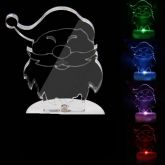 Multi Color Mini Mudando de charme Papai Noel LED